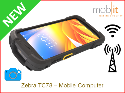 Zebra TC78 Mobile Computer - 5G Connectivity │☎ 044 800 16 30, info@mobit.ch