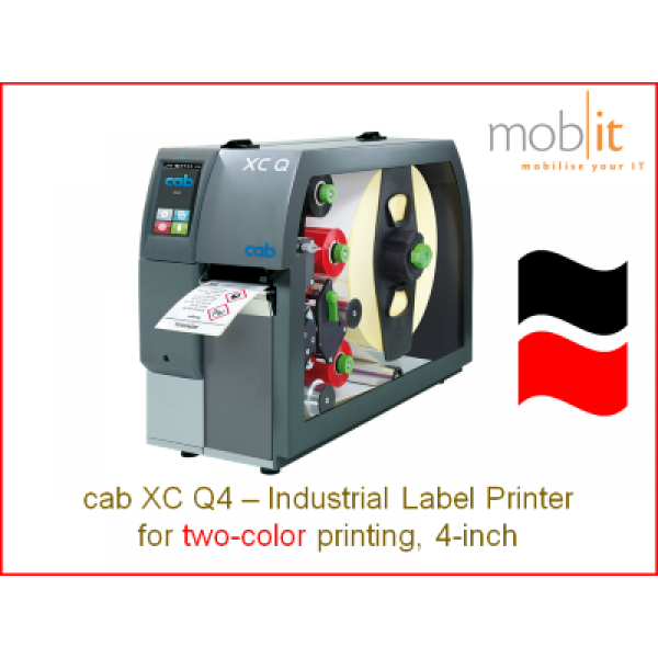 cab XC Q4 Industrial Label Printer, 4-inch | ☎ 044 800 16 30 ★ info@mobit.ch