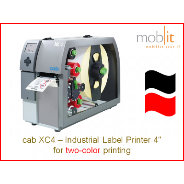 cab XC4 Industrial Label Printer, 4-inch | ☎ 044 800 16 30 ★ info@mobit.ch
