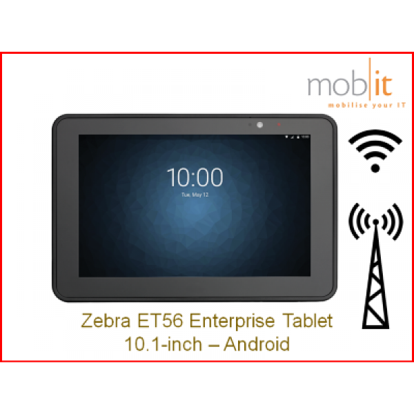 Zebra ET56 Tablet, Android, 10.1-inch, WWAN │☎ 044 800 16 30 ▶ info@mobit.ch