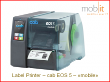 cab EOS5 mobile Label Printer, Etikettendrucker, Imprimante d'étiquettes, Stampante per etichette | ☎ 044 800 16 30, mobit.ch