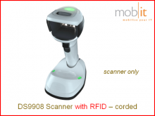 Zebra DS9908 Scanner with RFID white - corded | ☎ 044 800 16 30, info@mobit.ch