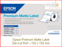 Epson Premium Matte Label - 102 x 152mm │☎ 044 800 16 30 ▶ info@mobit.ch