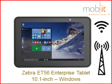 Zebra ET56 Tablet, Windows, 10.1-inch, WWAN │☎ 044 800 16 30 ▶ info@mobit.ch