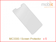MC3300 Tempered Glass Screen Protector, 5 x