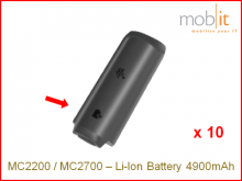 Zebra MC2200/MC2700 Li-Ion Batterie 4900mAh, 10 Stück