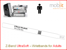 Patientenarmband UltraSoft, Erwachsene, 19x279mm weiss