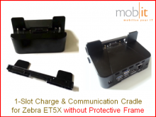 Single-Slot Charge and Communication Cradle für Zebra ET5X