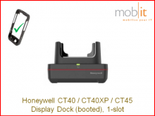 Display Dock für CT40 mit Schutzrahmen, 1-slot