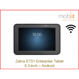 Zebra ET51 Tablette, 8.3-pouces, Android, Wi-Fi, Bluetooth