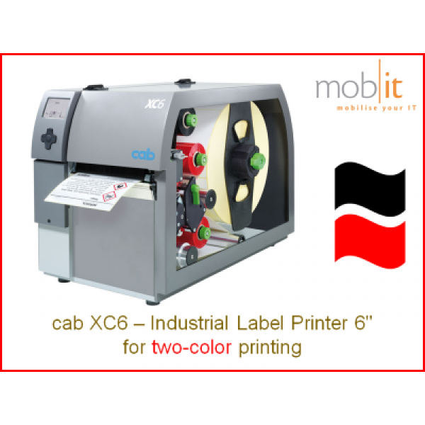 cab XC6 Industrial Label Printer, 6-inch | ☎ 044 800 16 30 ★ info@mobit.ch