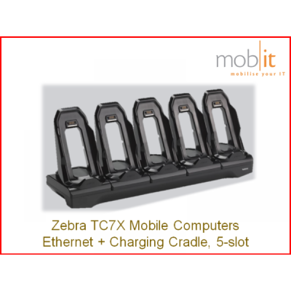 Zebra TC7X Mobile Computers - Ethernet Cradle, 5-slot | ☎ 044 800 16 30 | ★ info@mobit.ch