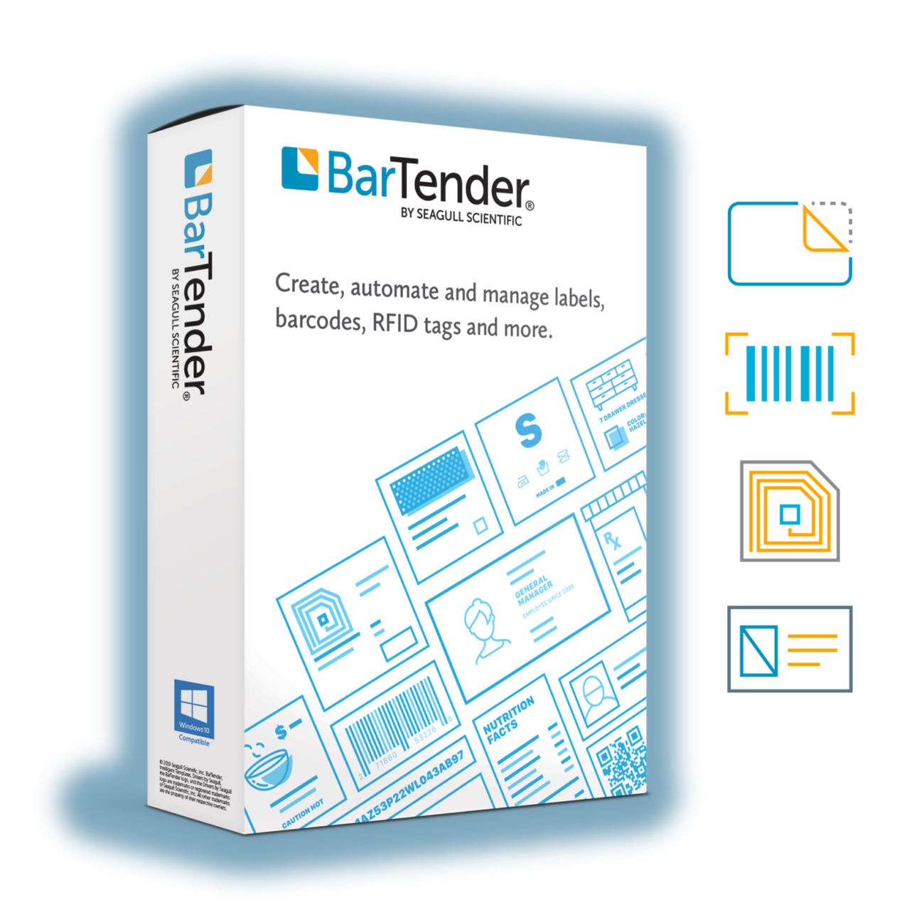 Logiciel BarTender pour la conception d’étiquettes, l’impression de codes-barres et la gestion des tags RFID