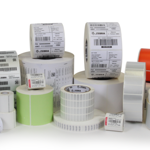 Rouleaux d’étiquettes Zebra pour imprimantes thermiques, parfaits pour la logistique, expédition et étiquetage produit