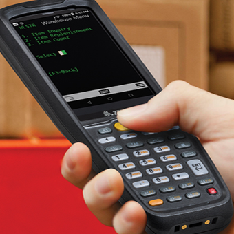 Terminal portable avec scanner code-barres pour la saisie rapide des données, optimisé pour la logistique, gestion des stocks et réception de marchandises
