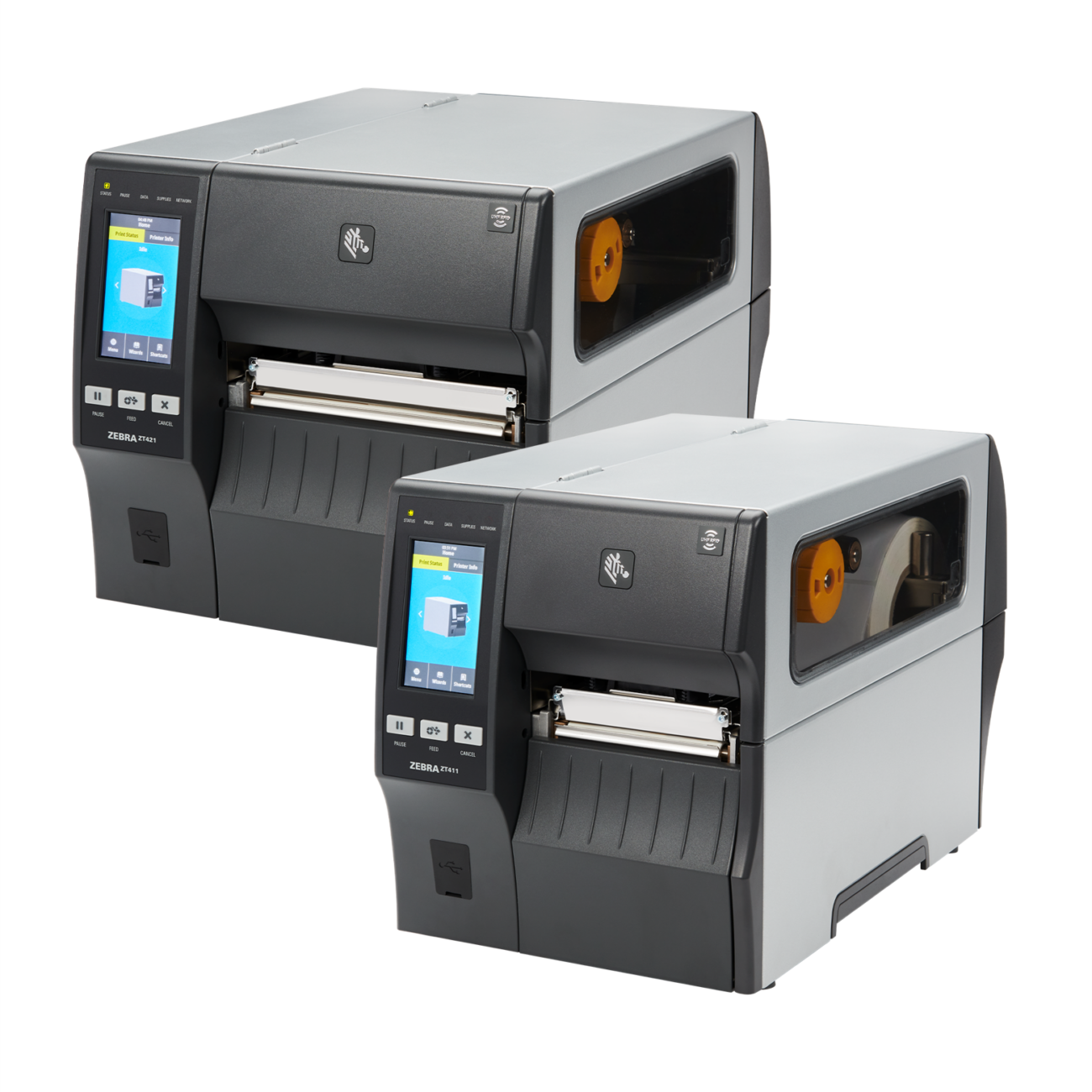 Imprimantes d’étiquettes industrielles Zebra ZT411 et Zebra ZT421 pour applications logistiques