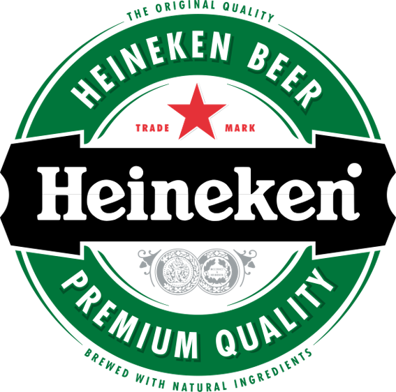 Logo de la marque Heineken, l'une des marques de bière internationales les plus connues avec une présence mondiale