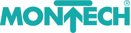 Logo de la marque Montech AG, spécialiste de la manutention industrielle et des systèmes de transport automatisés