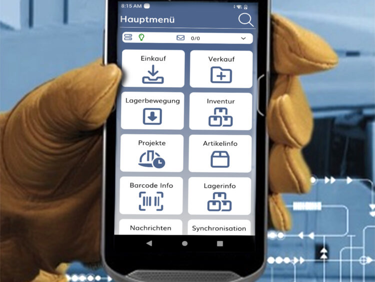 Ordinateur de poche pour la logistique, idéal pour la gestion numérique des stocks et des processus efficaces en entrepôt
