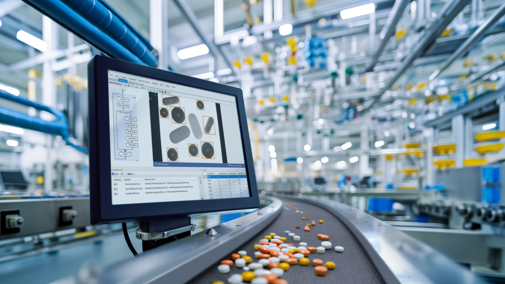 Contrôle de la production pharmaceutique par vision industrielle pour l’assurance qualité automatisée