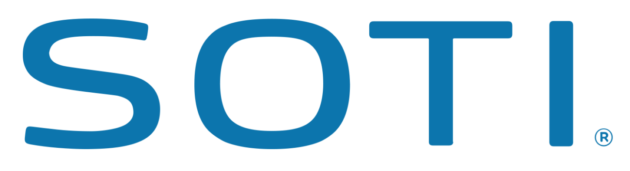 Logo SOTI pour la gestion de la mobilité en entreprise, l’administration des appareils mobiles et la sécurité