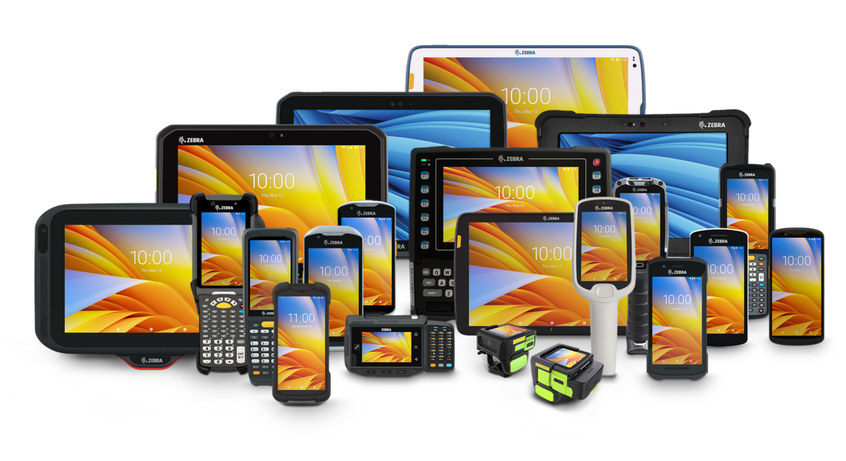 Zusammenstellung der kompletten Produkteübersicht an Mobile Devices von Zebra Technologies