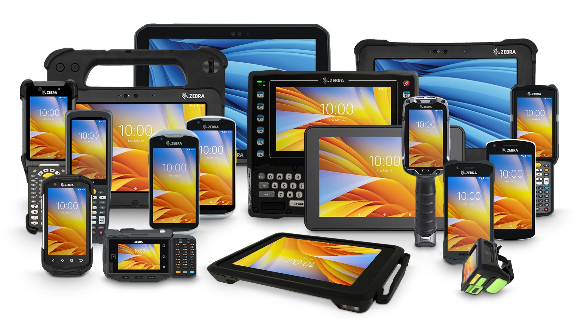 Übersicht der Mobile Device Produktpalette von Zebra Technologies für Logistik und Industrie