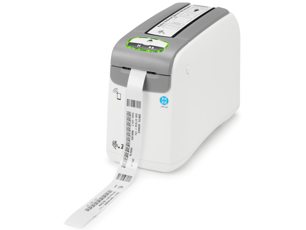 Zebra Armbanddrucker für Patientenarmbänder in Spital, Krankenhaus und Klinik zur sicheren Identifikation von Patienten und Besuchern