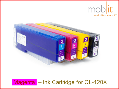 Tintenpatrone Magenta für QL-120X, 1 Kartusche/Box