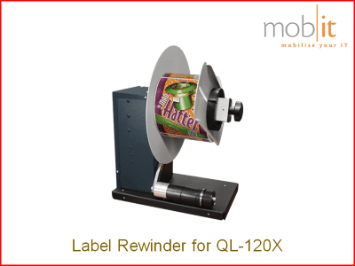 RW-5.1 Etikettenaufwickler für Farbetikettendrucker QL-120X