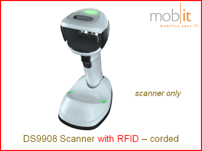 Zebra DS9908 Lecteur RFID et codes-barres, câblé, blanc