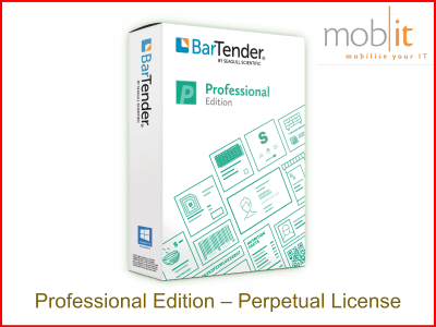 BarTender Professional Perpetual: 10 Drucker, 1 Jahr Support