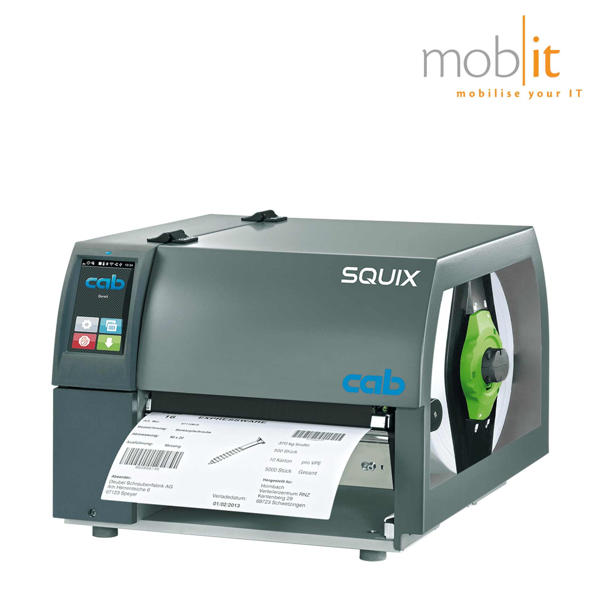 cab SQUIX 8.3 Label Printer, Etikettendrucker, Imprimante d'étiquettes, Stampante per etichette