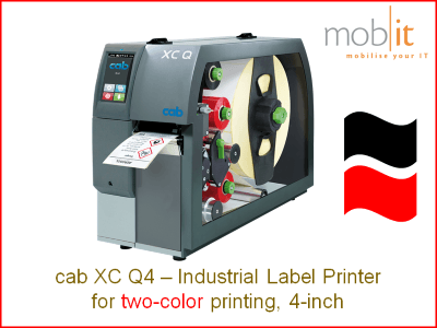 cab XC Q4 Imprimante d'étiquettes 2 couleurs - 300 dpi
