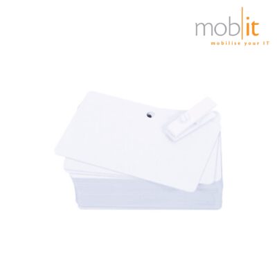 High-quality Consumables for Card Printers | PVC Cards, white, pre-punched