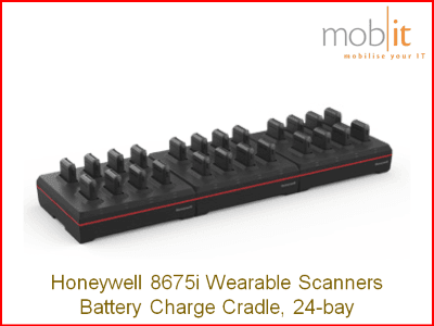 Honeywell 8675i Wearable Scanner, Battery Charge Cradle, 24-bay