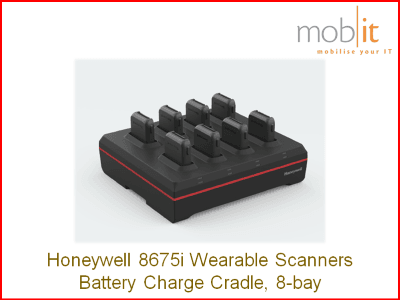 Honeywell 8675i Wearable Scanner, Battery Charge Cradle, 8-bay