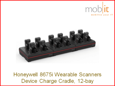 Honeywell 8675i Wearable Scanner, Device Charge Cradle, 12-bay