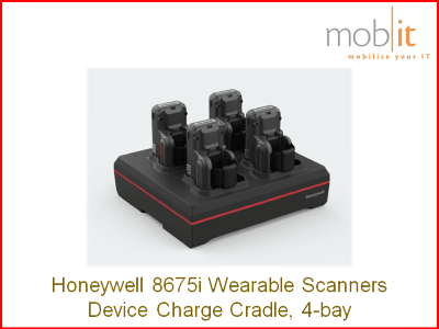 Honeywell 8675i Wearable Scanner, Device Charge Cradle, 4-bay