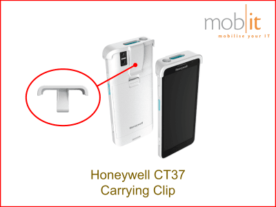 Carrying Clip for Honeywell CT37 Healthcare, white