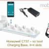 Charging Base for Honeywell CT37 Healthcare (no protective boot), 4+4 slots