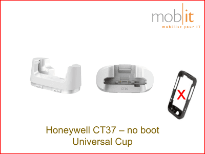 Universal Cup for Honeywell CT37 Healthcare (no protective boot), white
