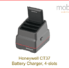 Battery Charger for Honeywell CT37 Healthcare, 4 slots