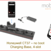 Charging Base for Honeywell CT37 Mobile Computer (no protective boot), 4 slots