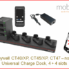Honeywell CT47 Mobile Computer - Charge Dock, 4+4 slots, non-booted