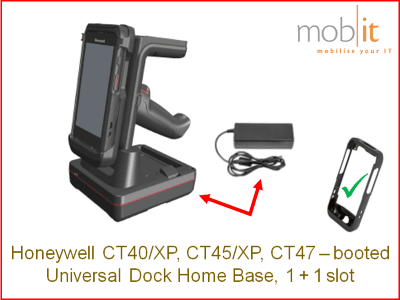 Honeywell CT47 Mobile Computer - Home Base, 1+1 slot, booted