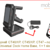 Honeywell CT47 Mobile Computer - Home Base, 1+1 slot, non-booted