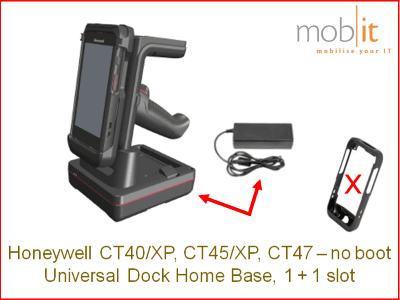 Honeywell CT47 Mobile Computer - Home Base, 1+1 slot, non-booted