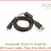 USB Cable Type A to Micro USB for Honeywell ScanPals