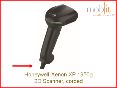 Honeywell Xenon 1950g Scanner, kabelgebunden, schwarz
